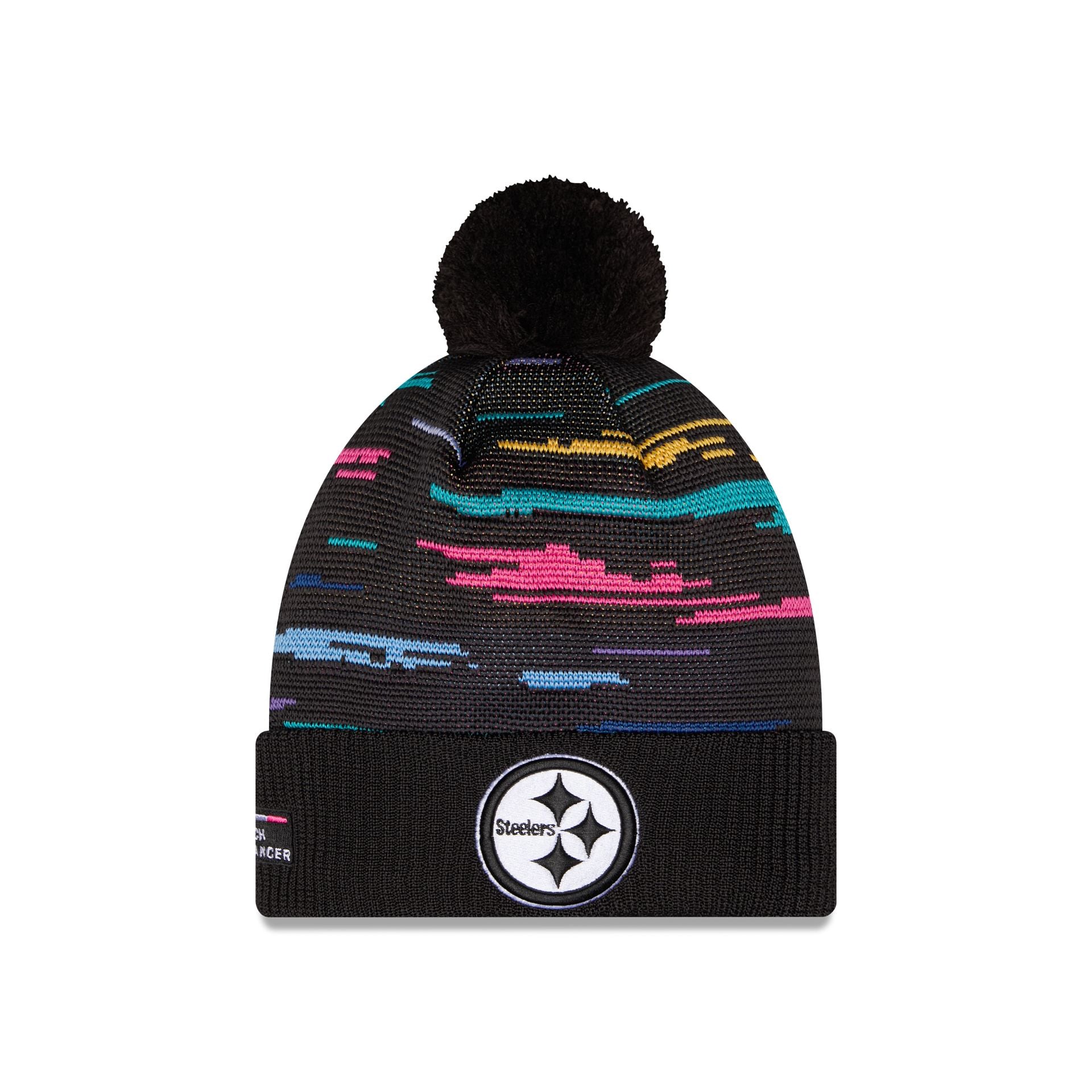 Pittsburgh Steelers 2026 Crucial Catch Pom Knit Hat