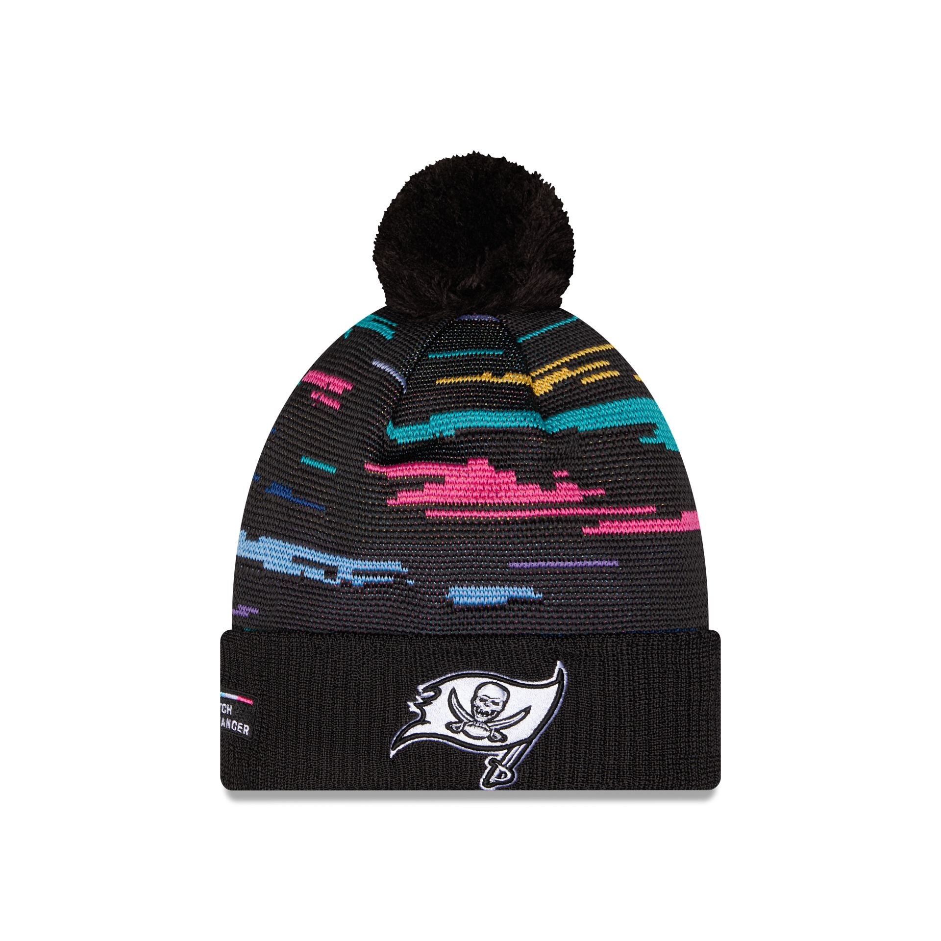 Tampa Bay Buccaneers 2026 Crucial Catch Pom Knit Hat
