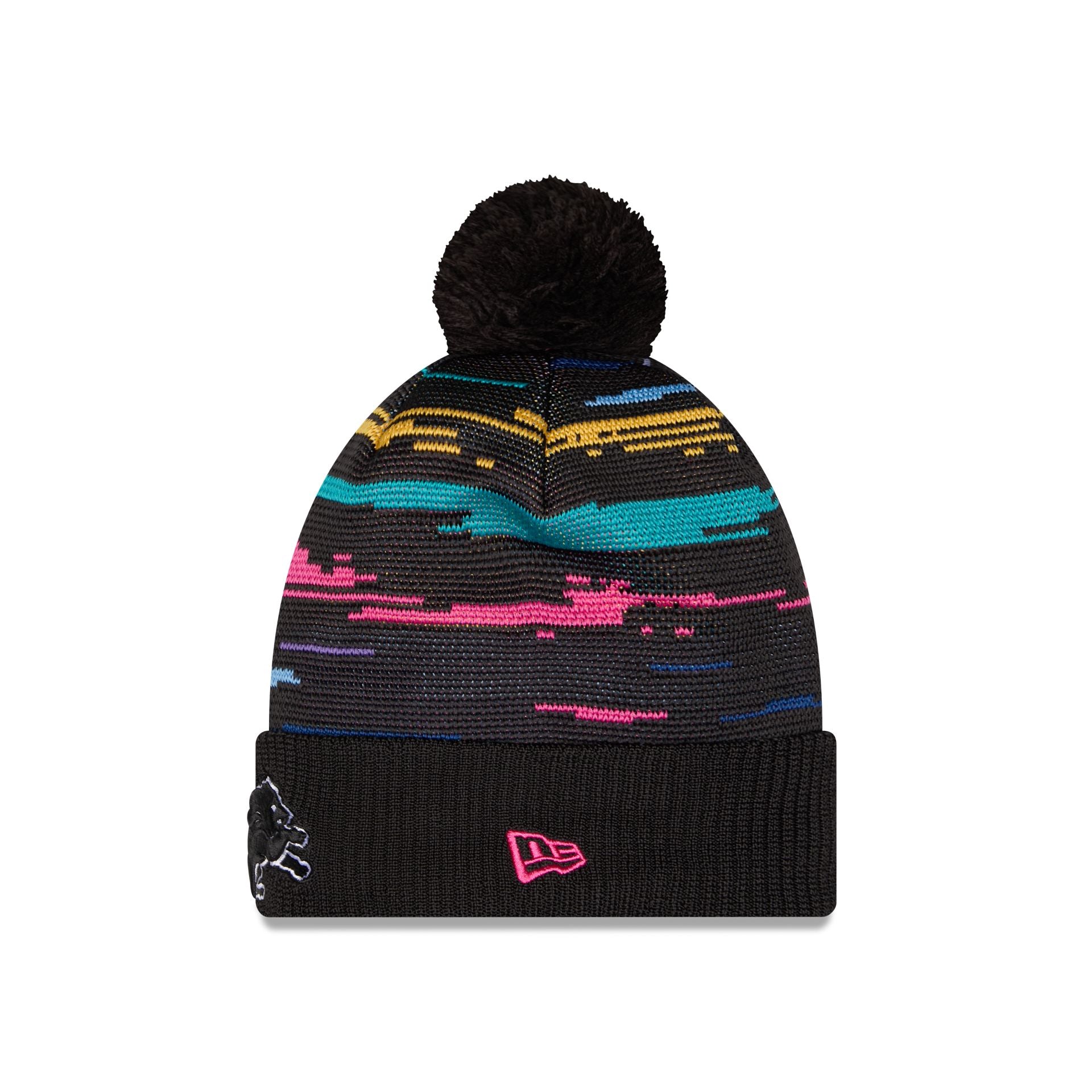 Detroit Lions 2026 Crucial Catch Pom Knit Hat