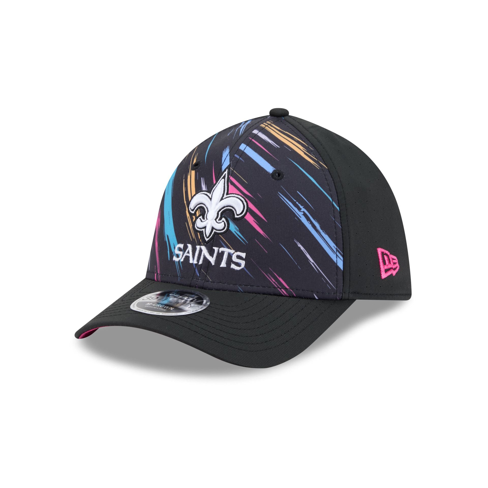 New Orleans Saints 2026 Crucial Catch 39THIRTY M-Crown Stretch Fit Hat