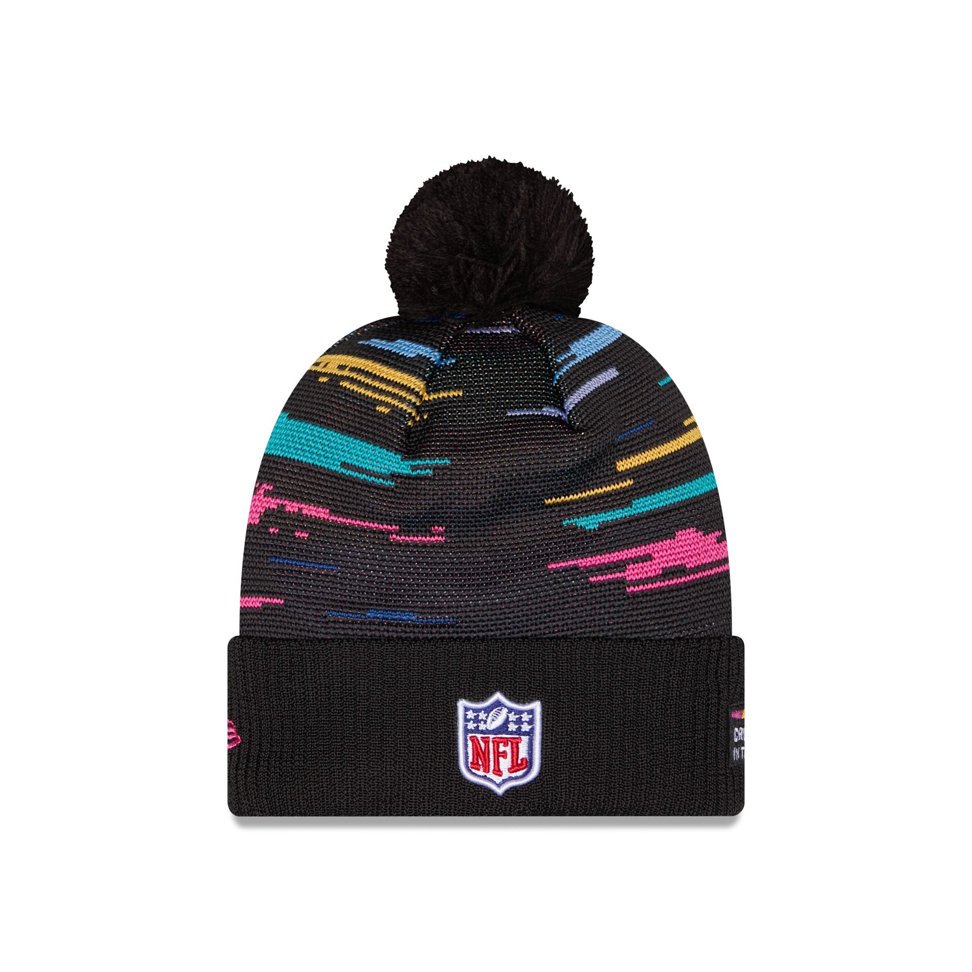 Las Vegas Raiders 2026 Crucial Catch Kids Pom Knit Hat – New Era Cap