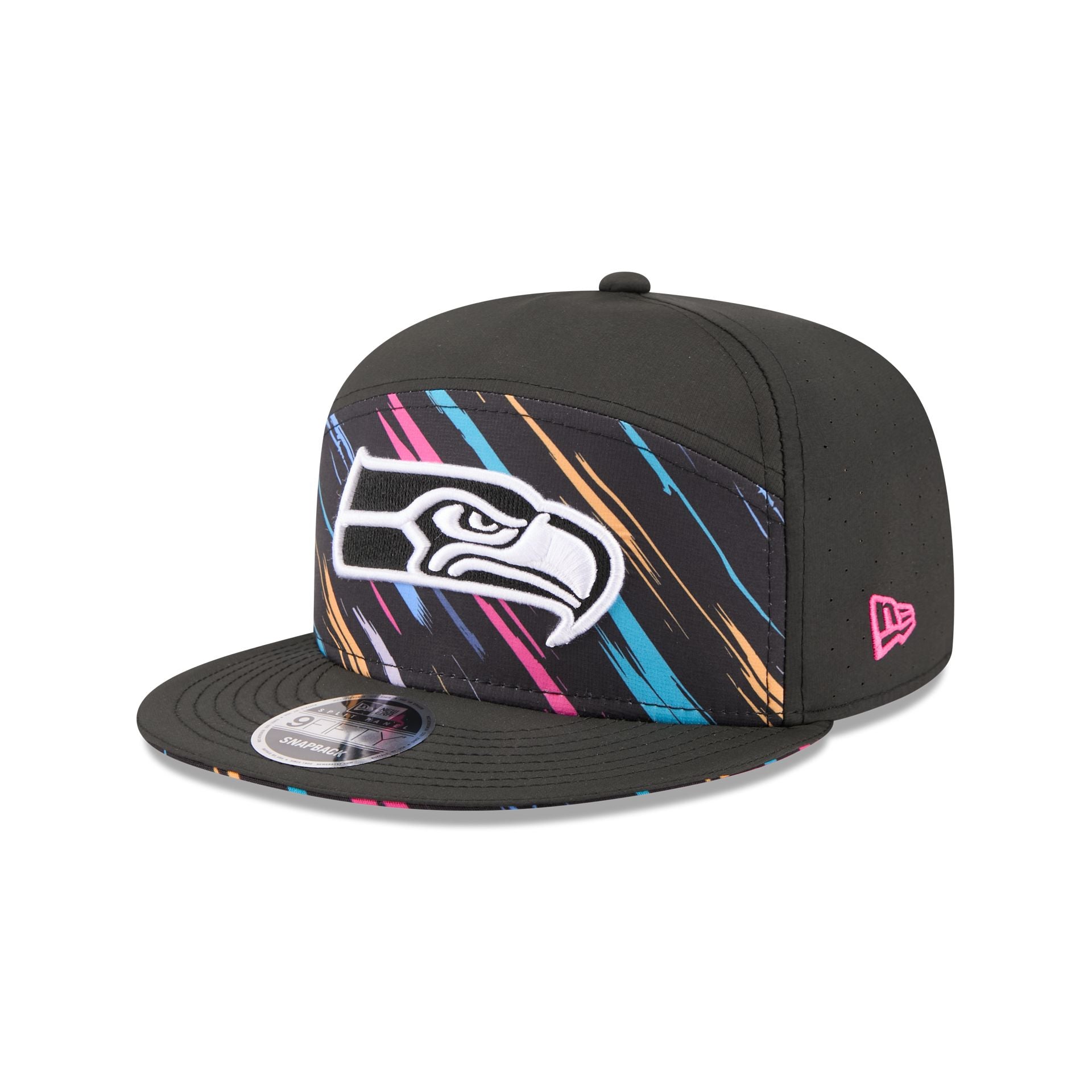 Seattle Seahawks 2026 Crucial Catch Split Panel 9FIFTY Snapback Hat