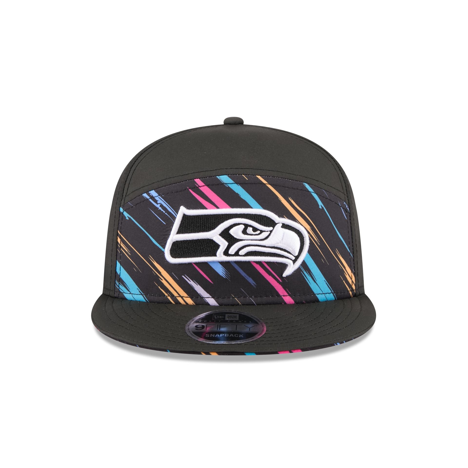 Seattle Seahawks 2026 Crucial Catch Split Panel 9FIFTY Snapback Hat