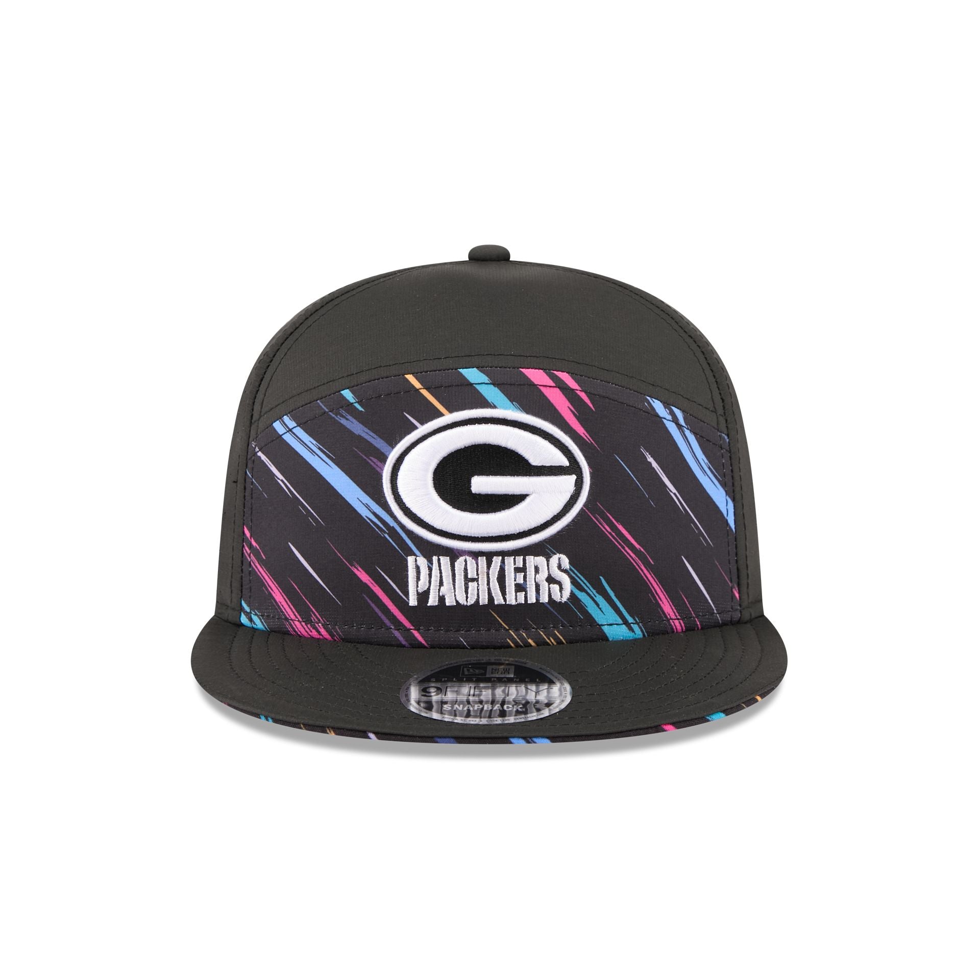 Green Bay Packers 2026 Crucial Catch Split Panel 9FIFTY Snapback Hat