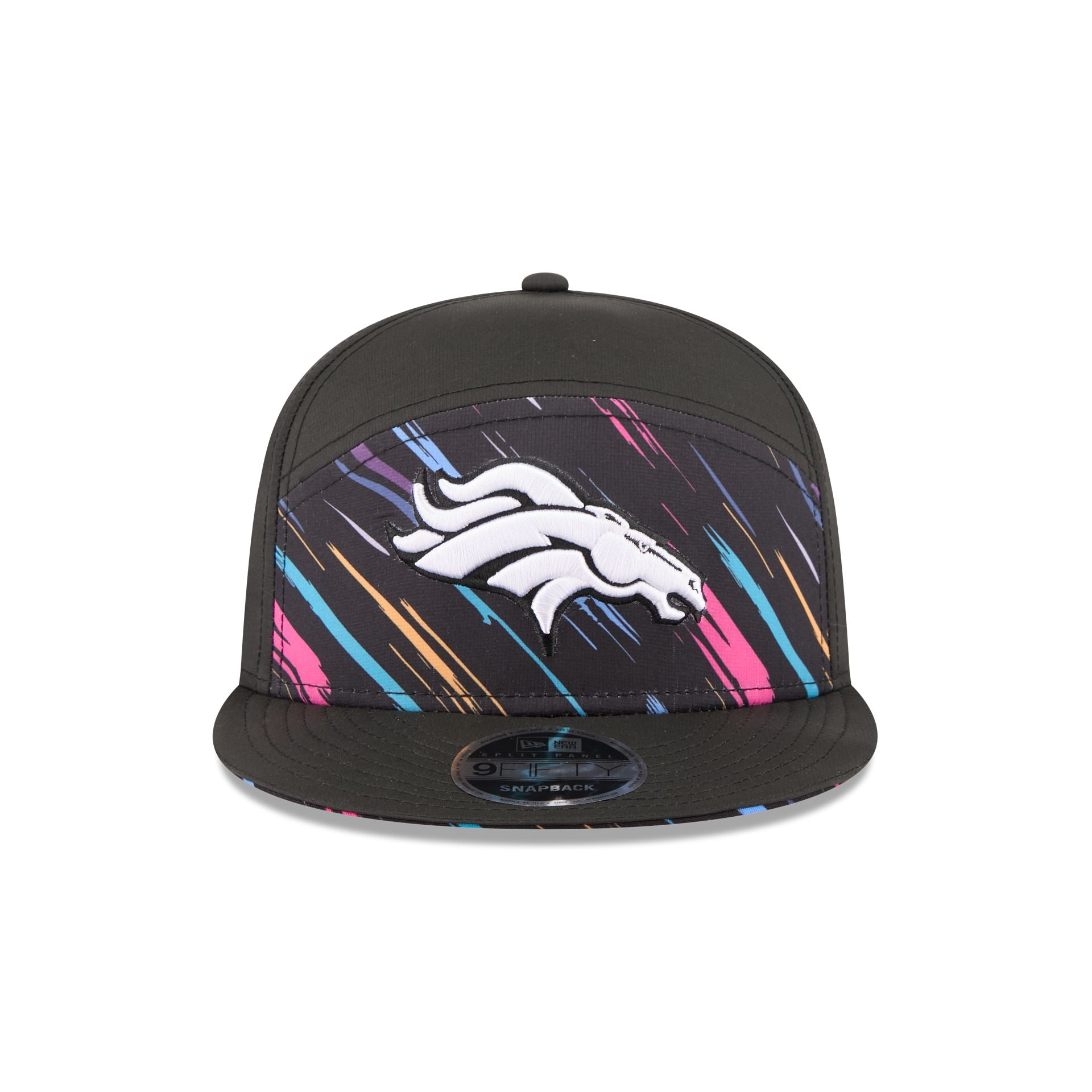 Denver Broncos 2026 Crucial Catch Split Panel 9FIFTY Snapback Hat