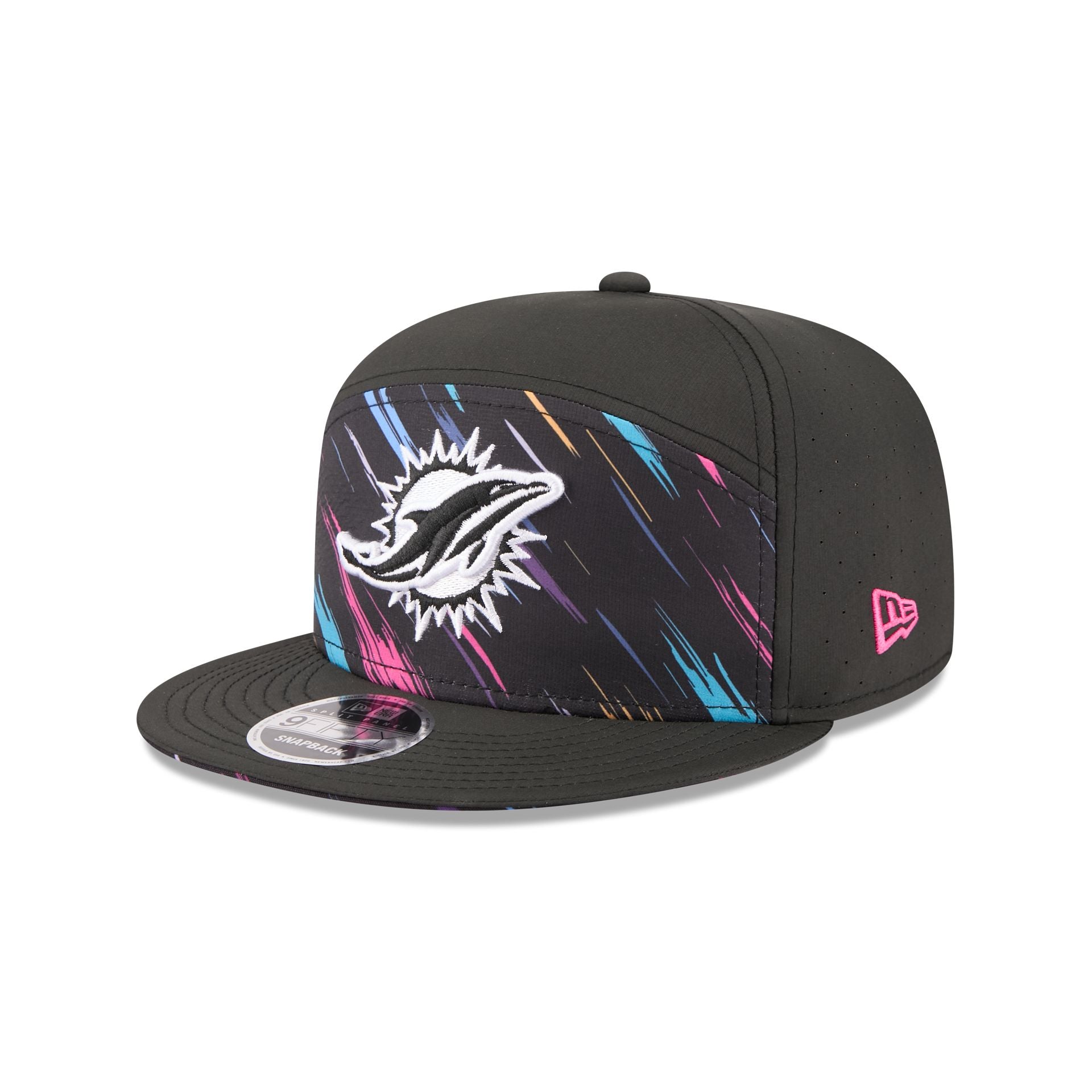 Miami Dolphins 2026 Crucial Catch Split Panel 9FIFTY Snapback Hat