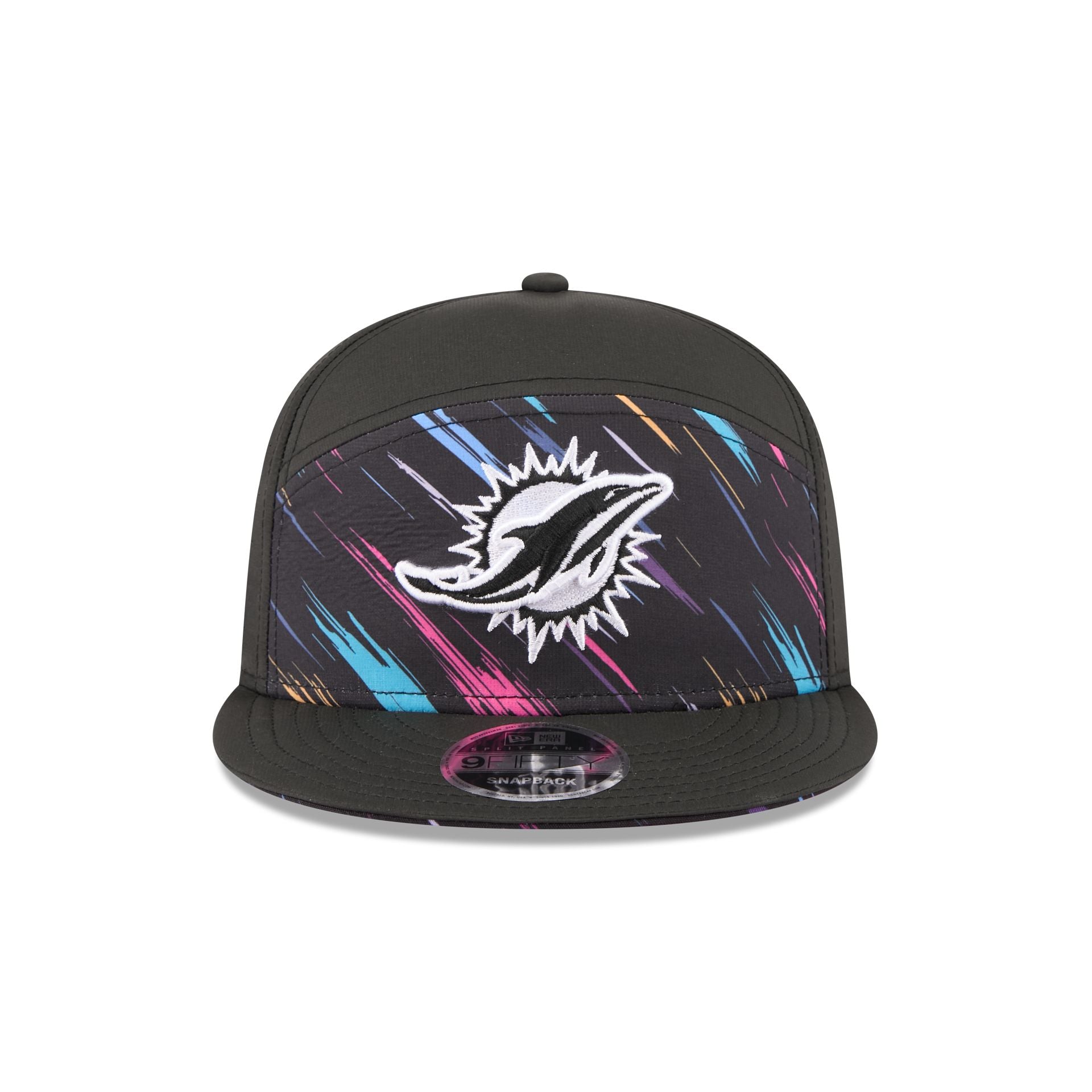 Miami Dolphins 2026 Crucial Catch Split Panel 9FIFTY Snapback Hat