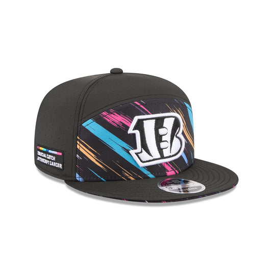 Cincinnati Bengals 2026 Crucial Catch Split Panel 9FIFTY Snapback Hat