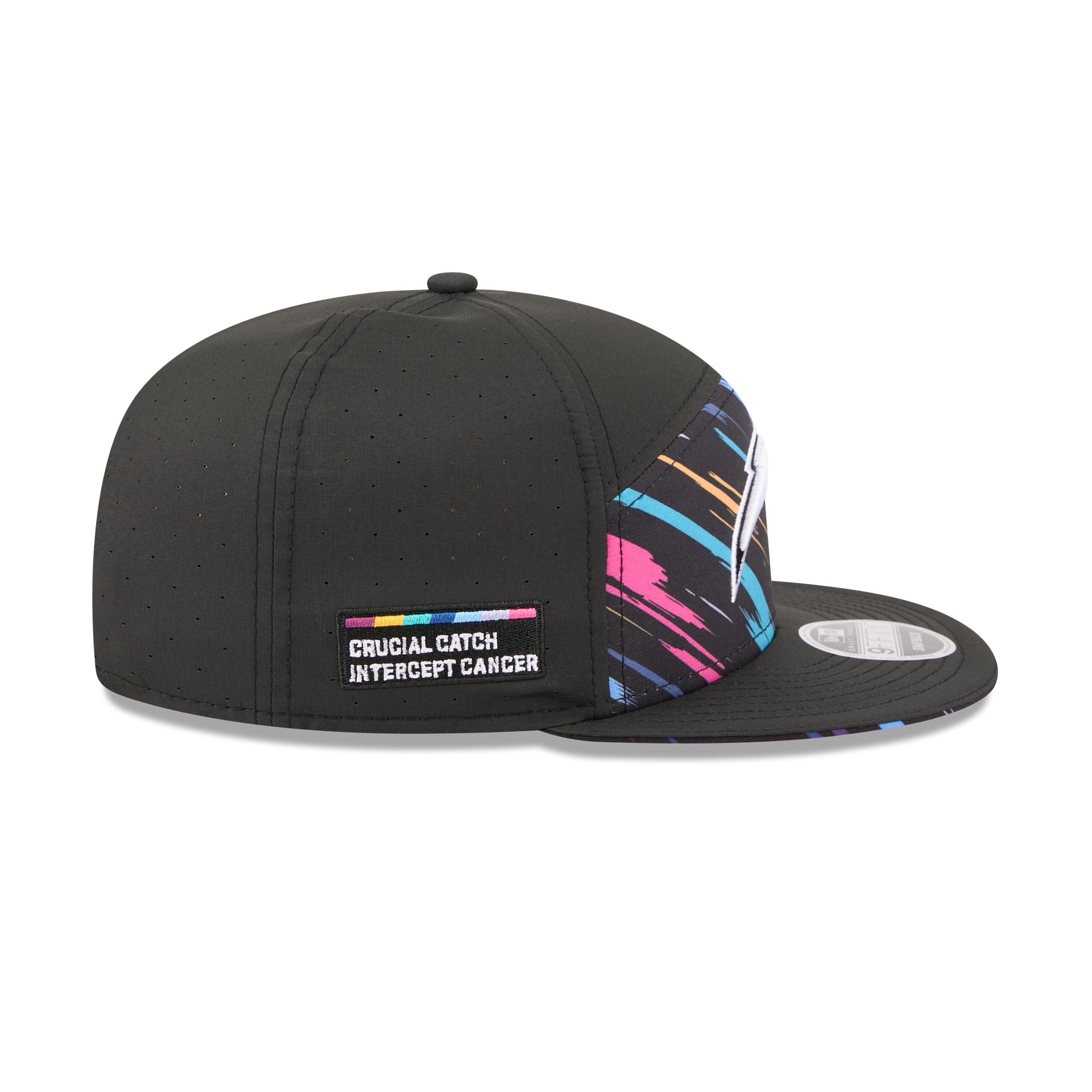Los Angeles Chargers 2026 Crucial Catch Split Panel 9FIFTY Snapback Hat