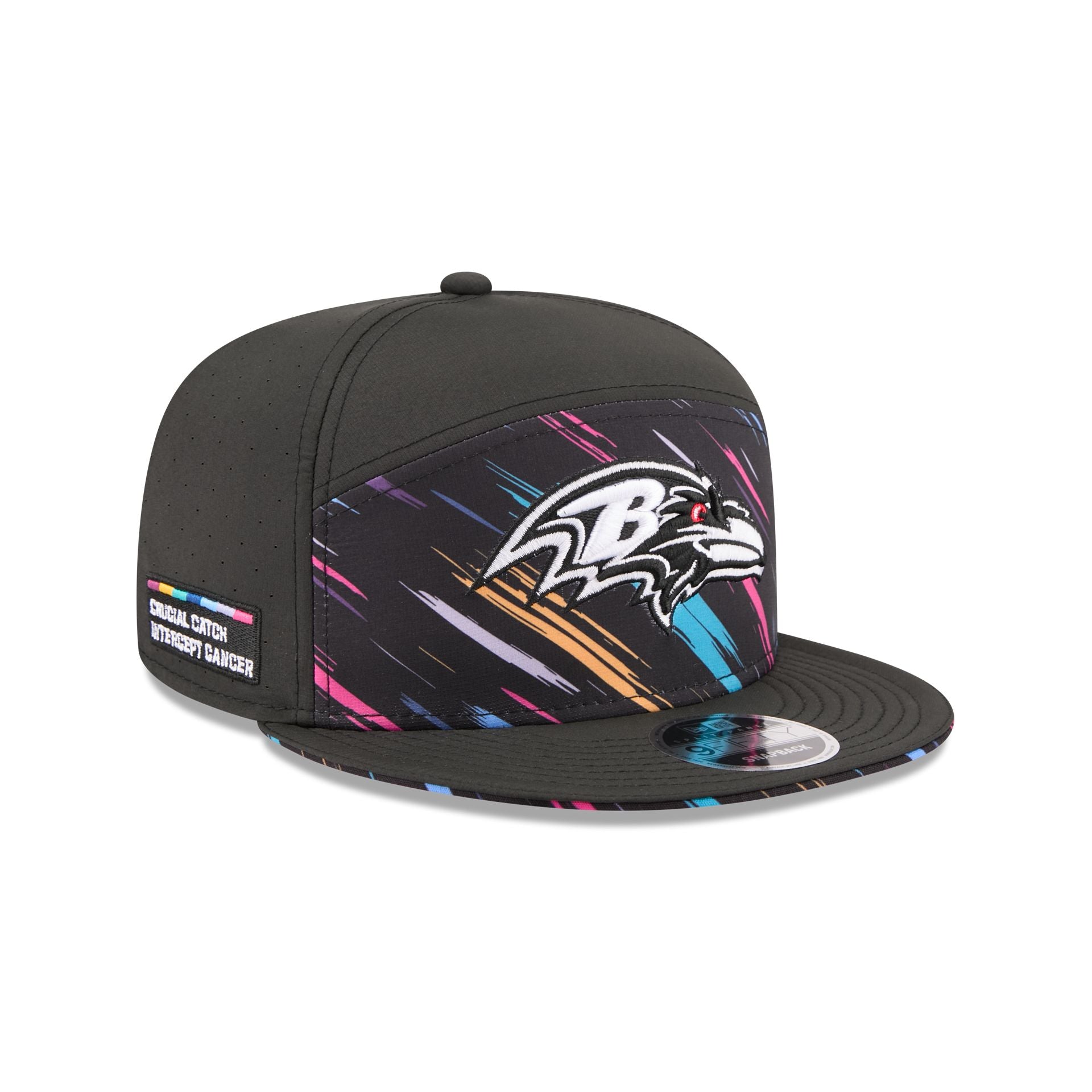 Baltimore Ravens 2026 Crucial Catch Split Panel 9FIFTY Snapback Hat
