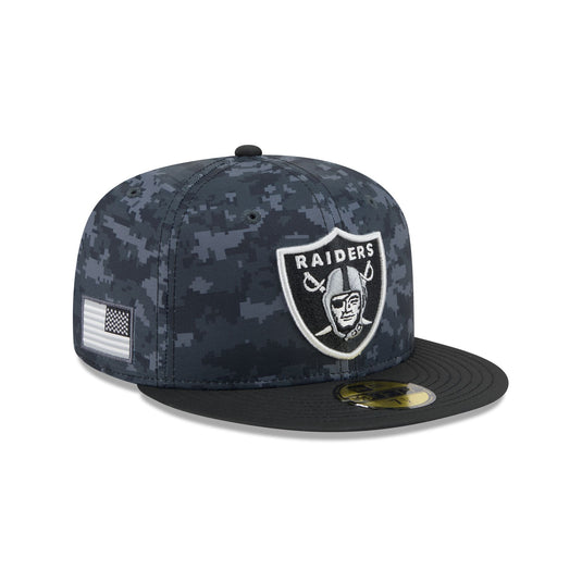 Las Vegas Raiders 2026 Salute to Service 59FIFTY Fitted Hat