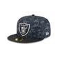 Las Vegas Raiders 2026 Salute to Service 59FIFTY Fitted Hat