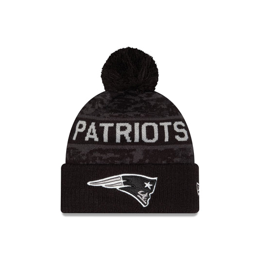 New England Patriots 2026 Salute to Service Pom Knit Hat