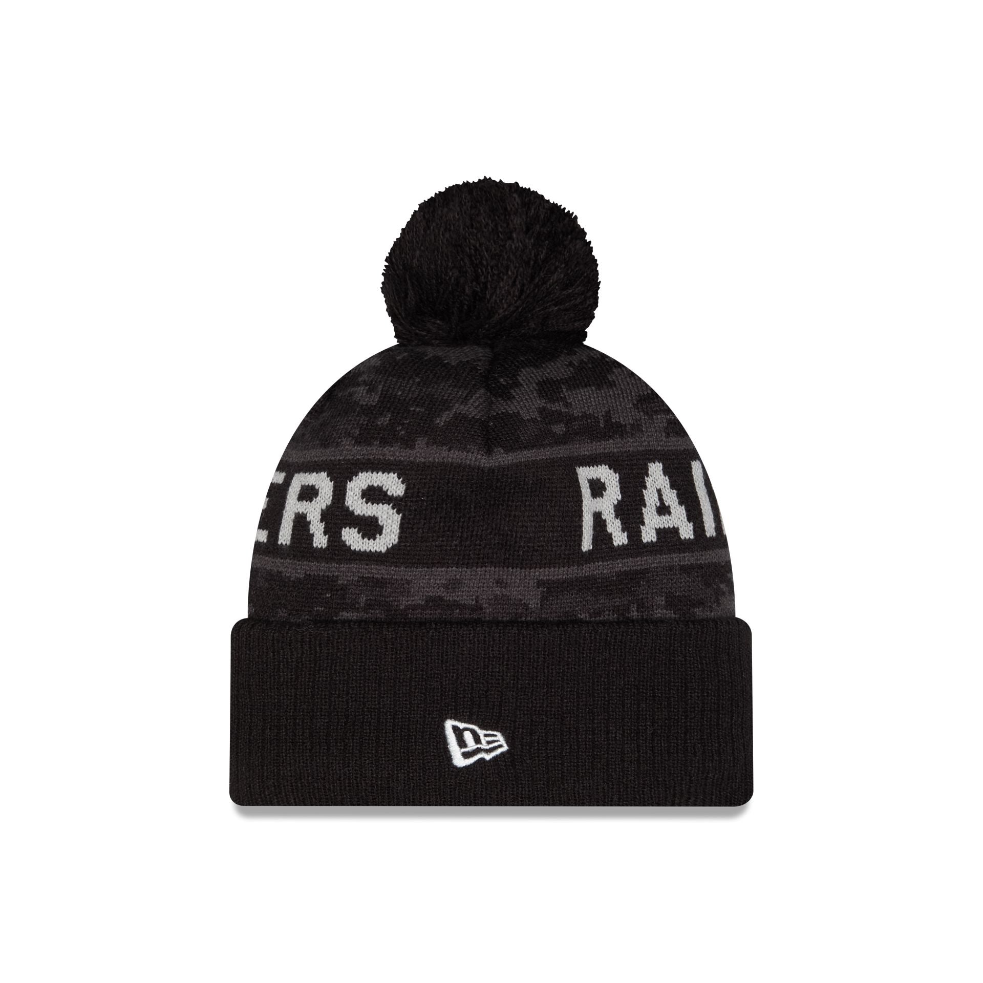 Las Vegas Raiders 2026 Salute to Service Pom Knit Hat – New Era Cap