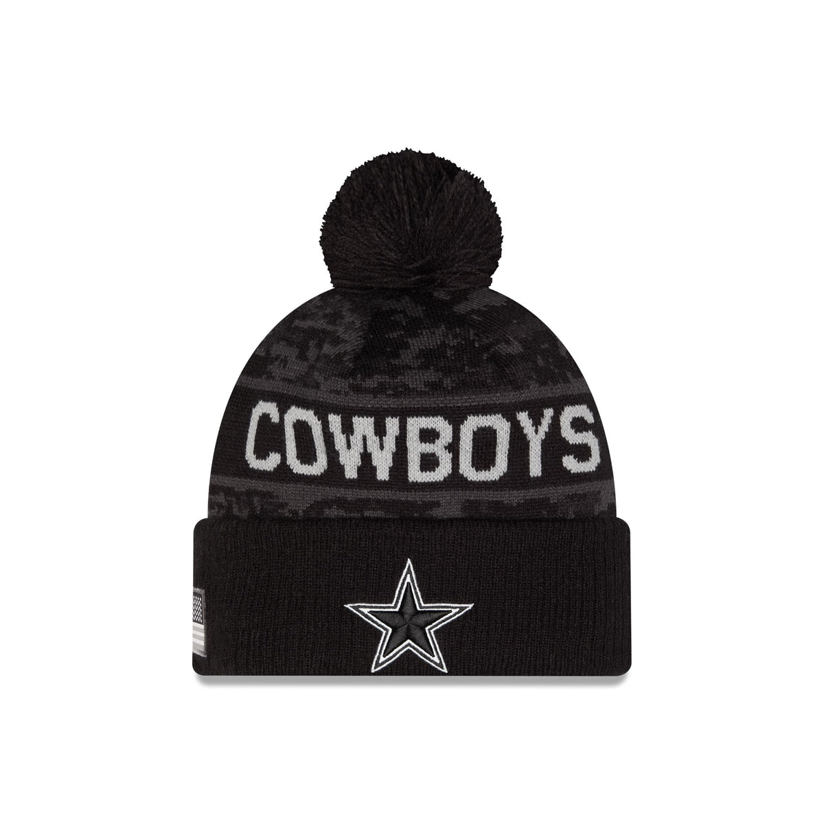 Dallas Cowboys 2026 Salute to Service Pom Knit Hat