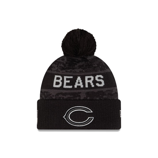 Chicago Bears 2026 Salute to Service Pom Knit Hat