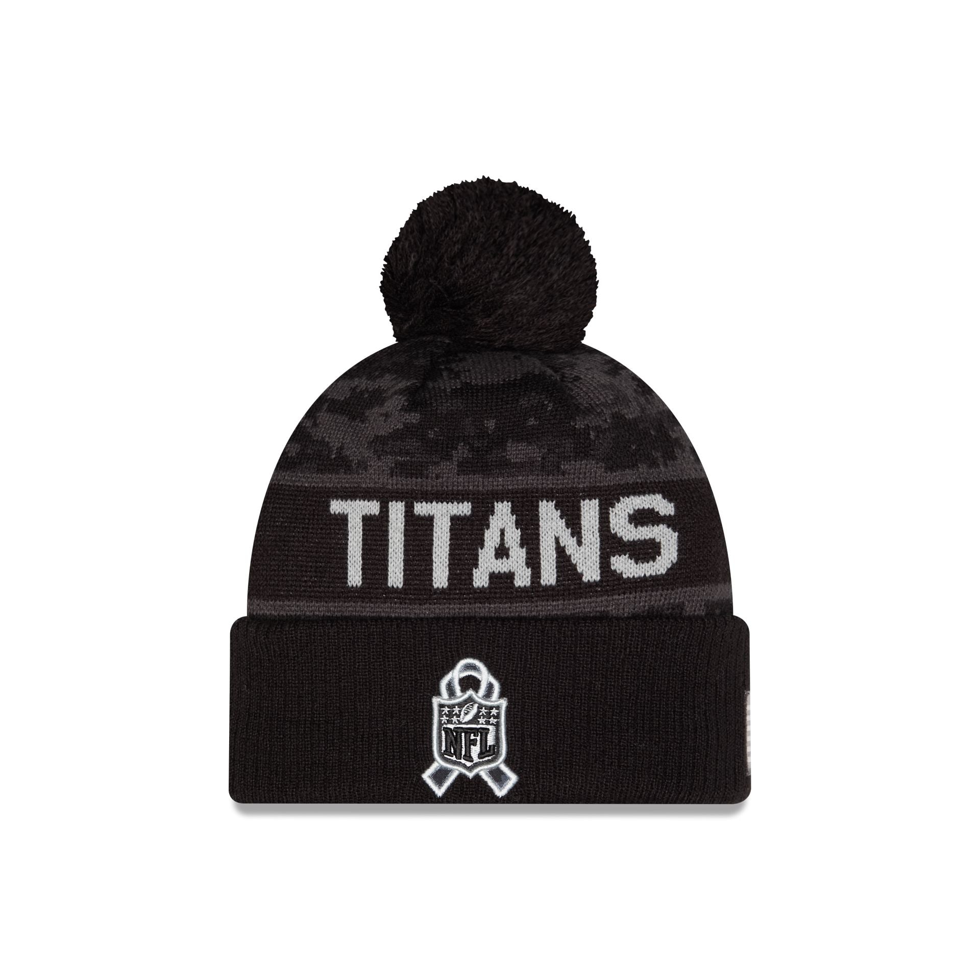 Tennessee Titans 2026 Salute to Service Pom Knit Hat – New Era Cap
