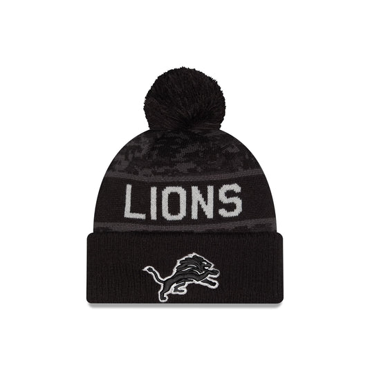 Detroit Lions 2026 Salute to Service Pom Knit Hat
