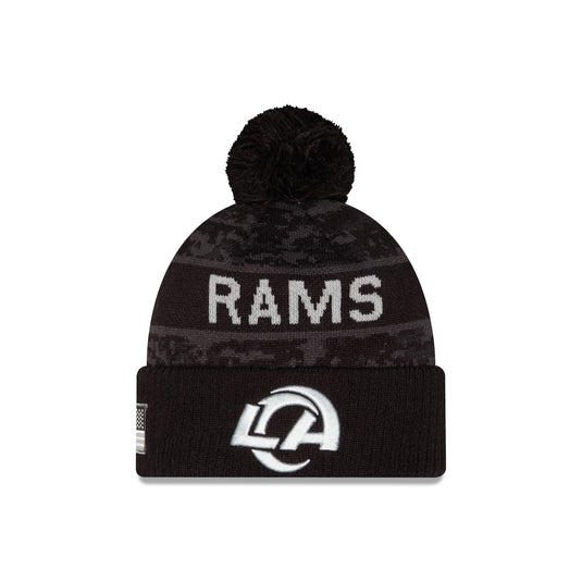 Los Angeles Rams 2026 Salute to Service Pom Knit Hat