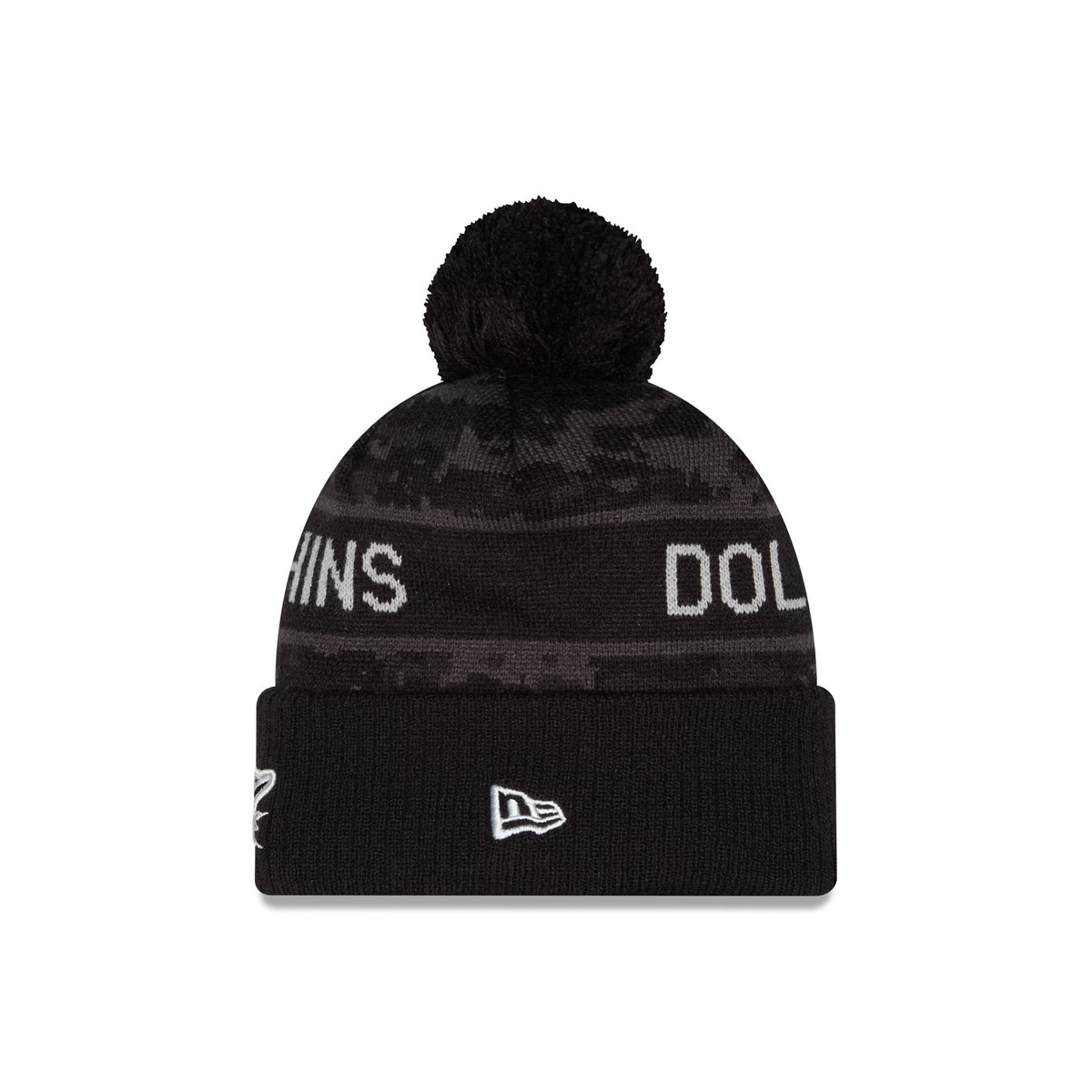 Miami Dolphins 2026 Salute to Service Pom Knit Hat