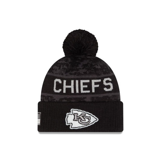 Kansas City Chiefs 2026 Salute to Service Pom Knit Hat