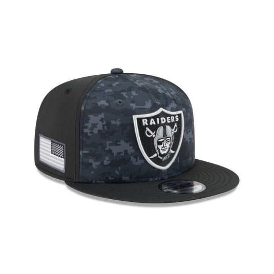 Las Vegas Raiders 2026 Salute to Service 9FIFTY Snapback Hat