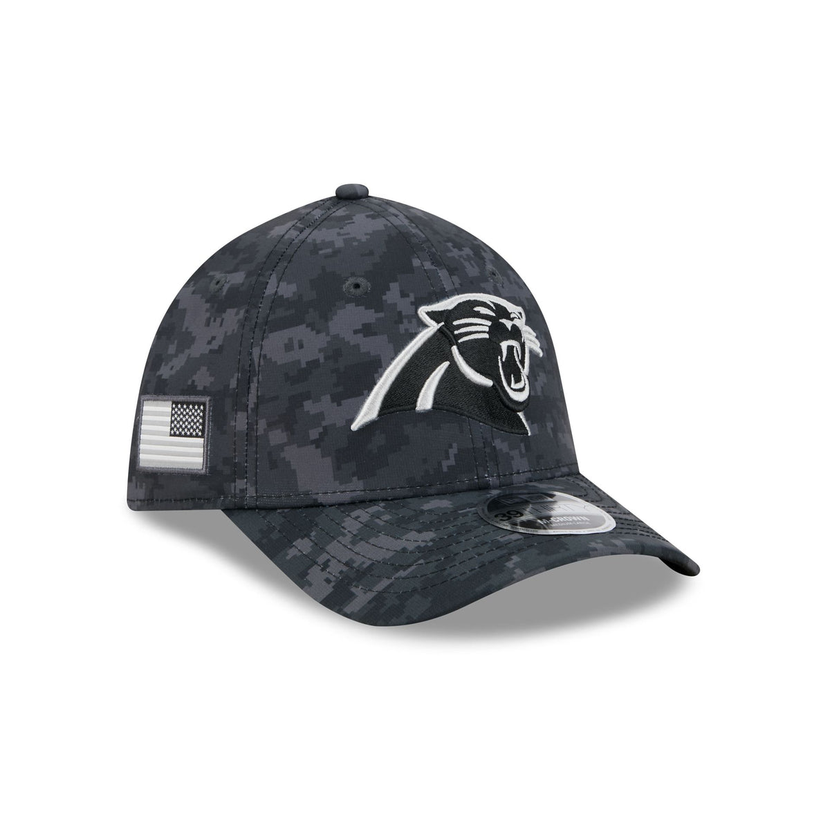 Carolina Panthers 2026 Salute to Service 39THIRTY M-Crown Stretch Fit Hat