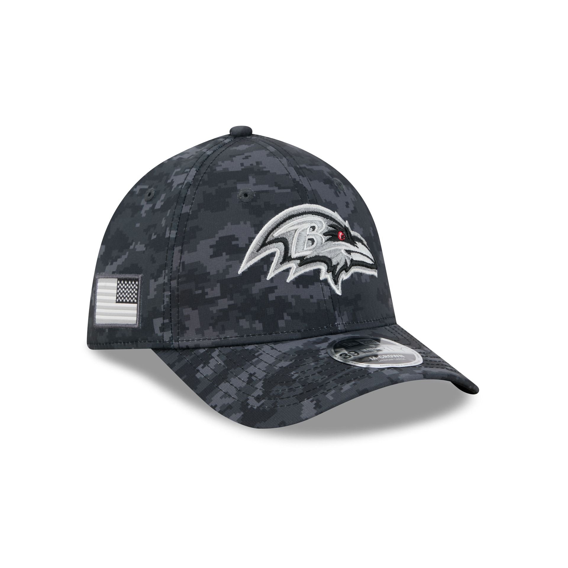 Baltimore Ravens 2026 Salute to Service 39THIRTY M-Crown Stretch