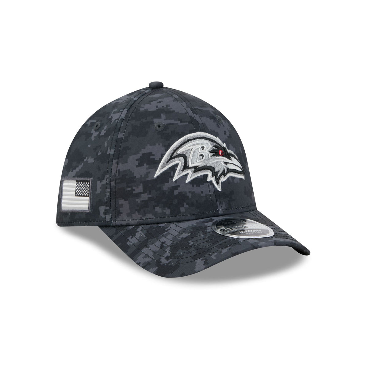 Baltimore Ravens 2026 Salute to Service 39THIRTY M-Crown Stretch Fit Hat