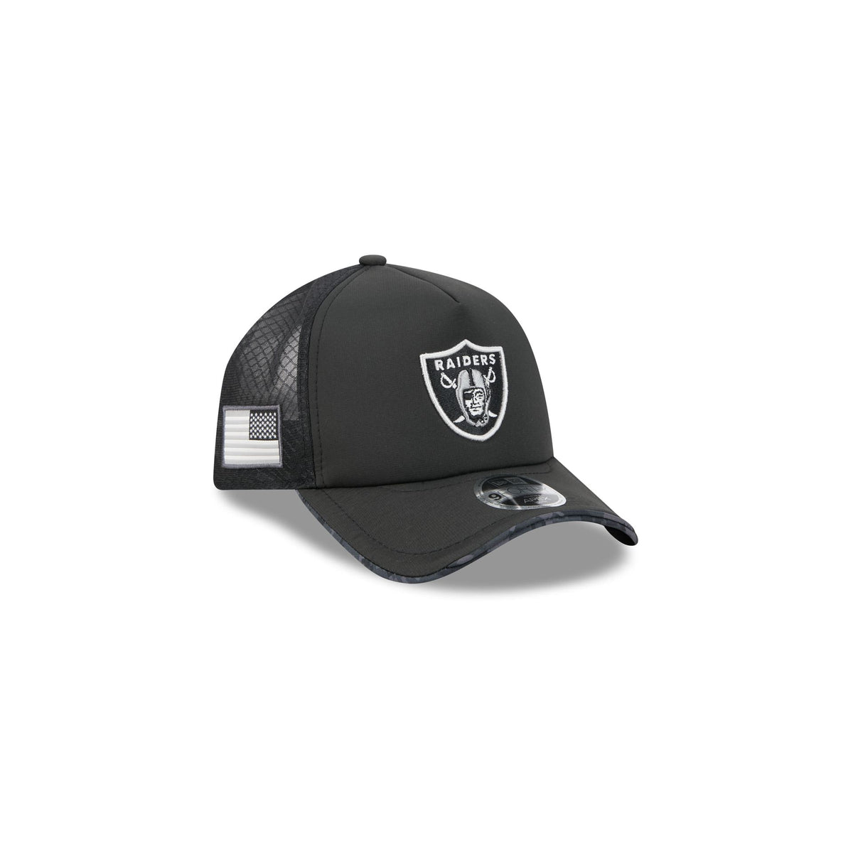 Las Vegas Raiders 2026 Salute to Service Kids 9FORTY APEX Snapback Hat
