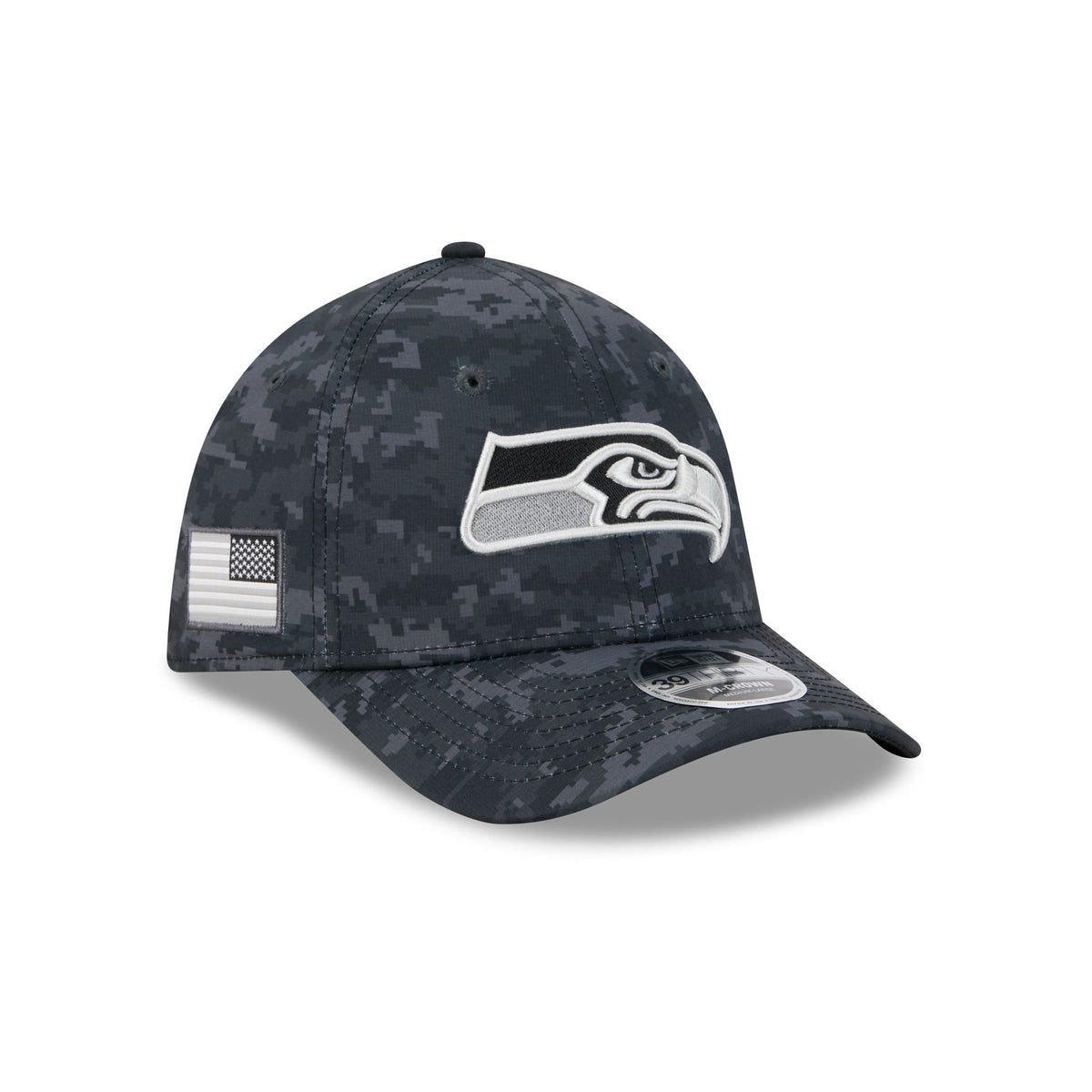 Seattle Seahawks 2026 Salute to Service 39THIRTY M-Crown Stretch Fit Hat