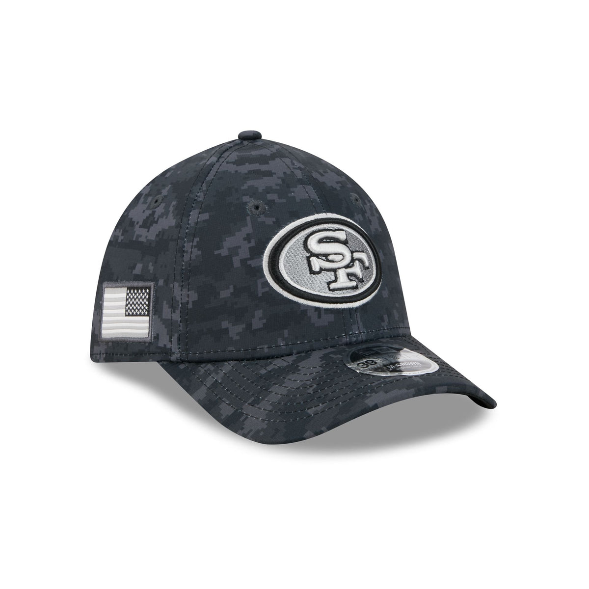 San Francisco 49ers 2026 Salute to Service 39THIRTY M-Crown Stretch Fit Hat