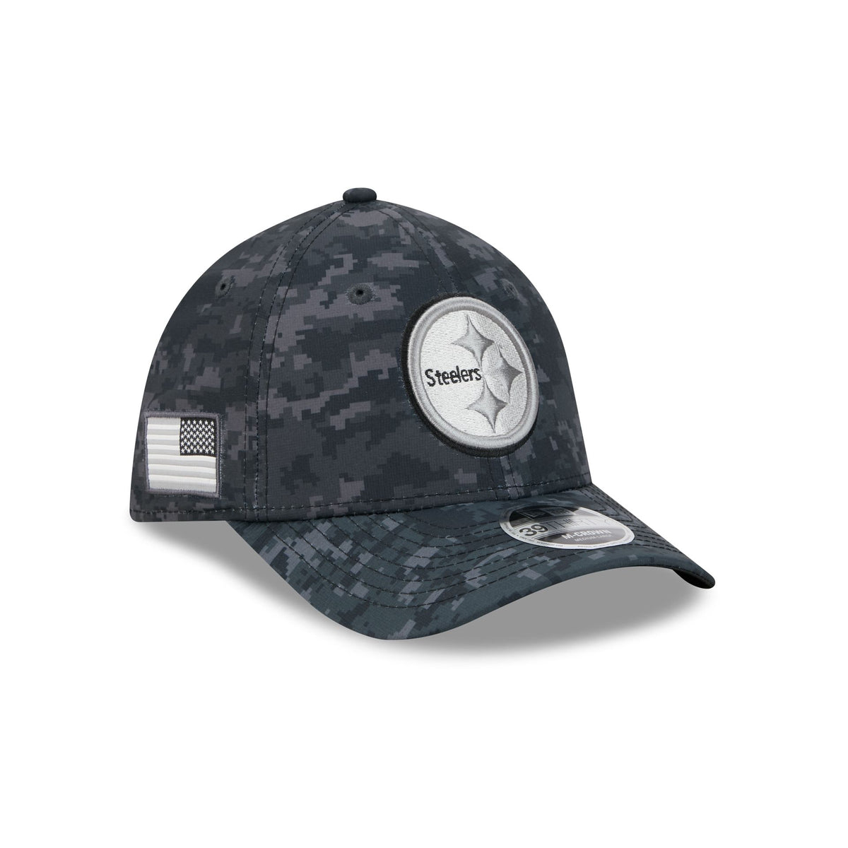 Pittsburgh Steelers 2026 Salute to Service 39THIRTY M-Crown Stretch Fit Hat