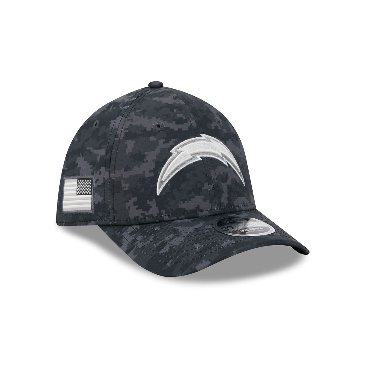 Los Angeles Chargers 2026 Salute to Service 39THIRTY M-Crown Stretch Fit Hat