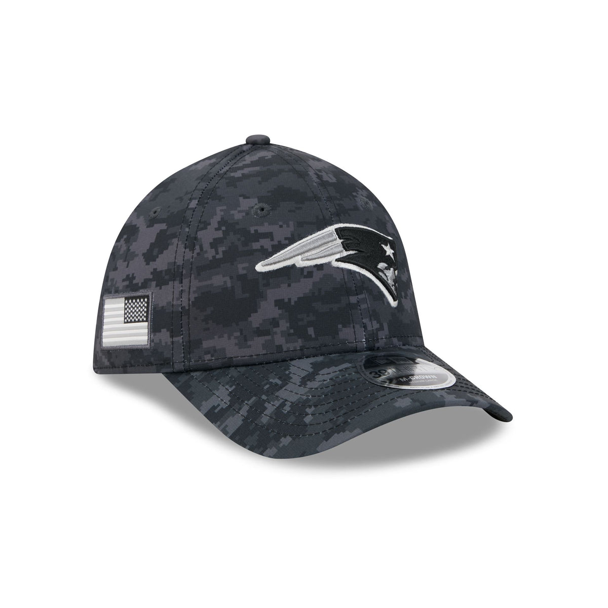 New England Patriots 2026 Salute to Service 39THIRTY M-Crown Stretch Fit Hat