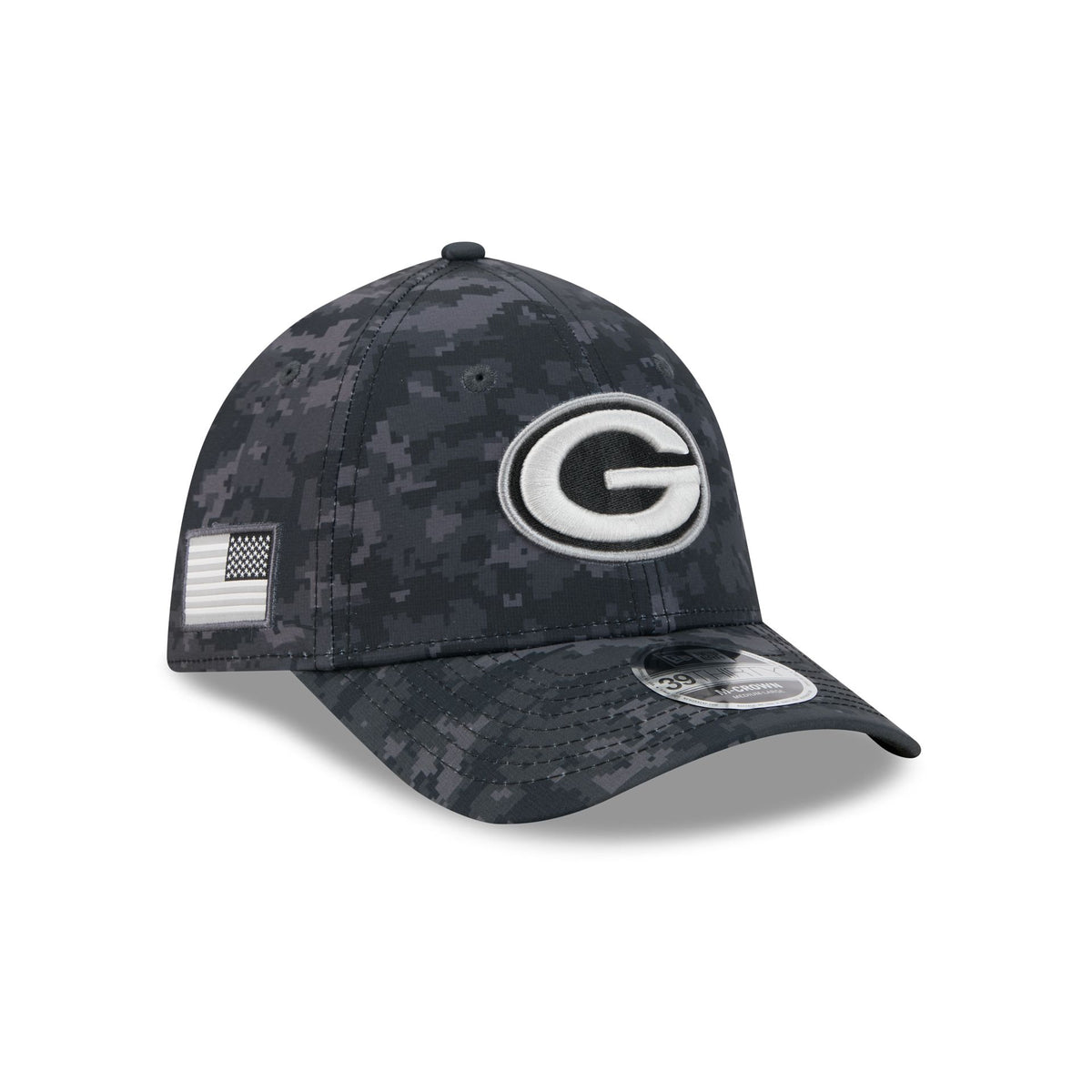 Green Bay Packers 2026 Salute to Service 39THIRTY M-Crown Stretch Fit Hat