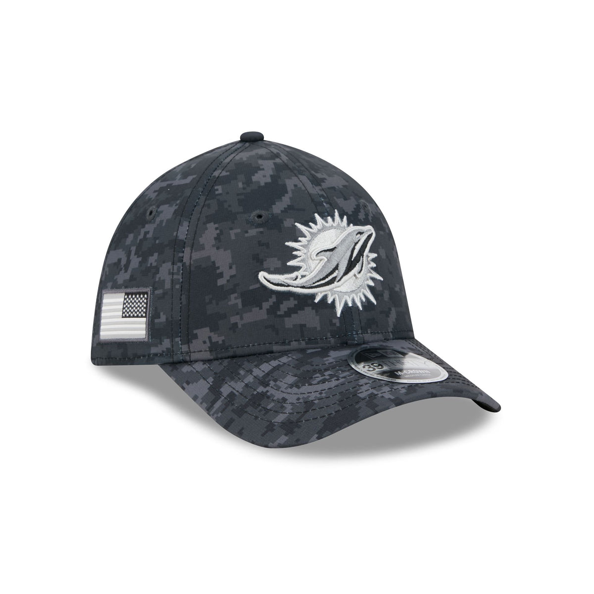 Miami Dolphins 2026 Salute to Service 39THIRTY M-Crown Stretch Fit Hat