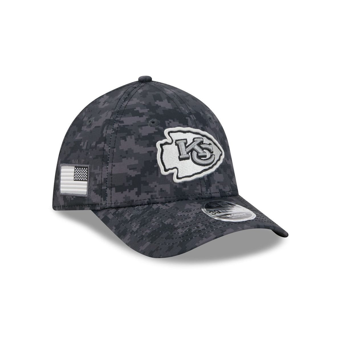 Kansas City Chiefs 2026 Salute to Service 39THIRTY M-Crown Stretch Fit Hat