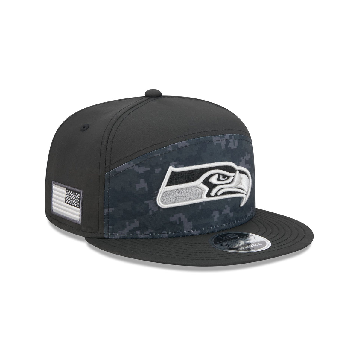 Seattle Seahawks 2026 Salute to Service Split Panel 9FIFTY Snapback Hat