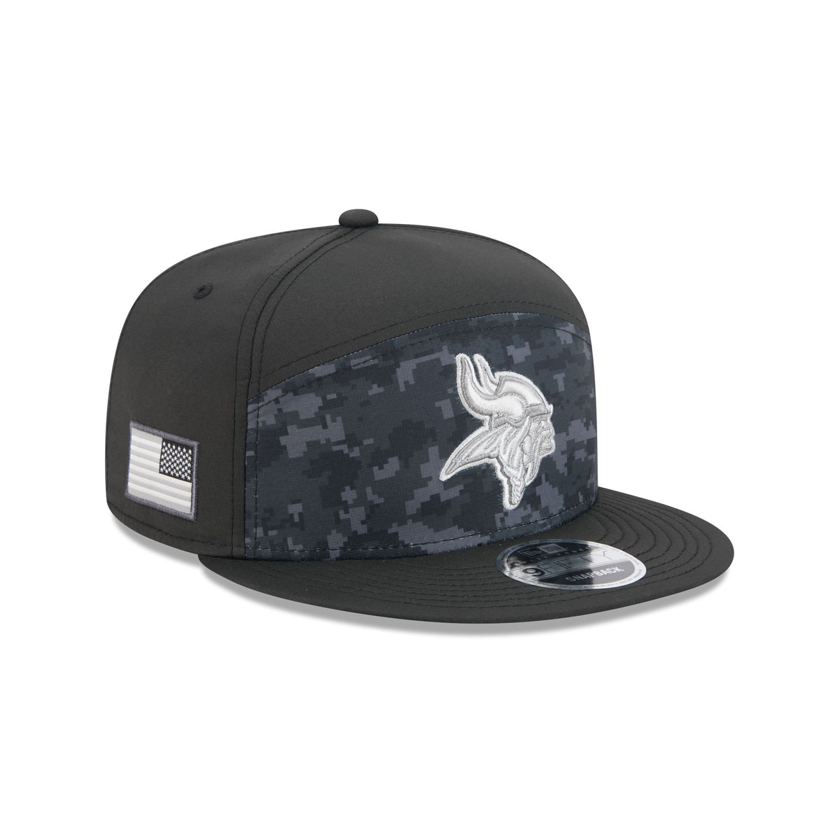 Minnesota Vikings 2026 Salute to Service Split Panel 9FIFTY Snapback Hat