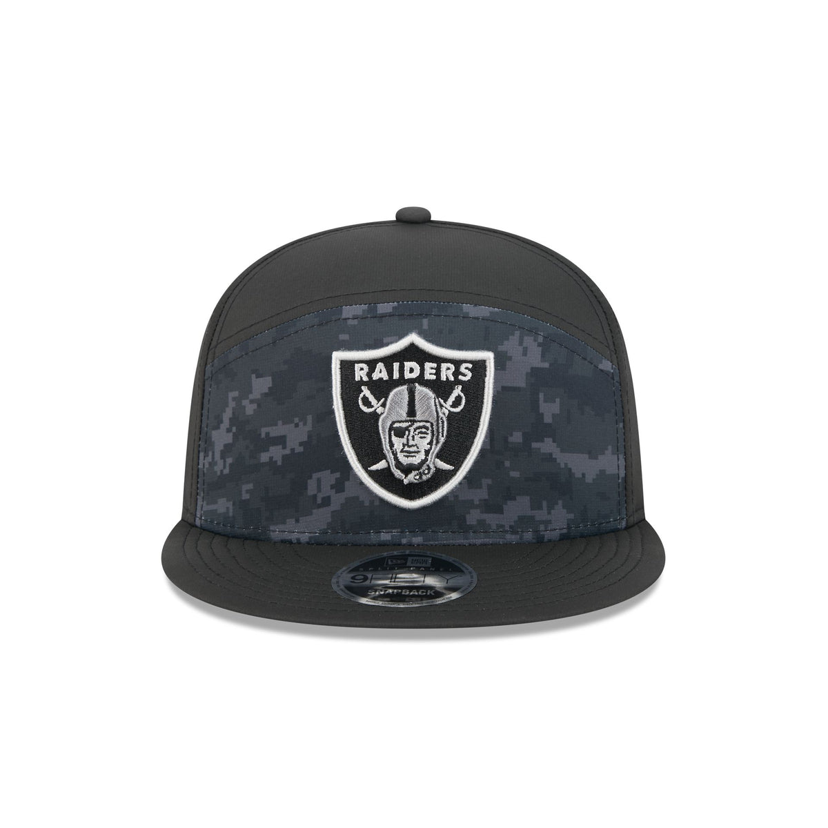 Las Vegas Raiders 2026 Salute to Service Split Panel 9FIFTY Snapback Hat