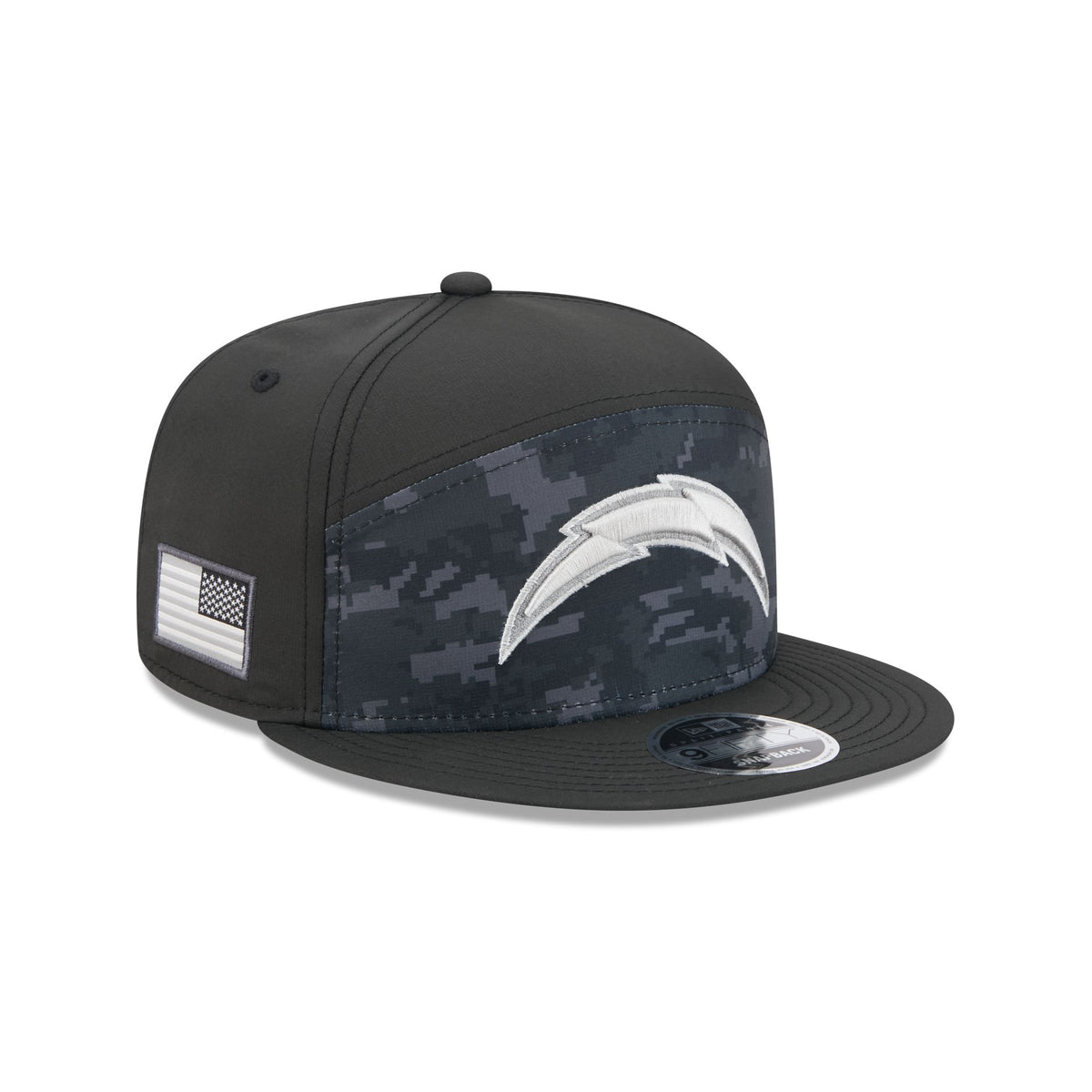 Los Angeles Chargers 2026 Salute to Service Split Panel 9FIFTY Snapback Hat