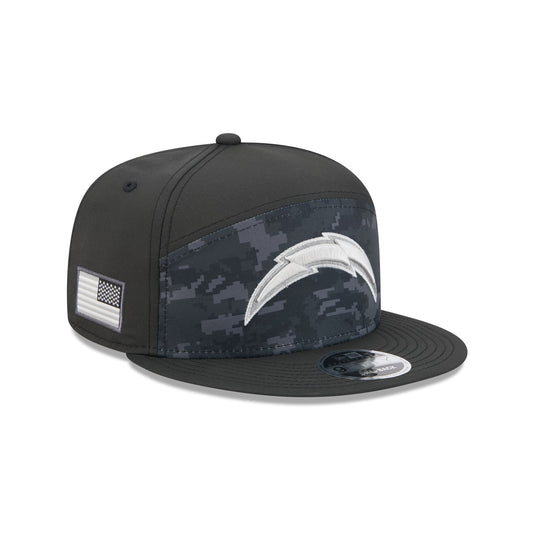 Los Angeles Chargers 2026 Salute to Service Split Panel 9FIFTY Snapback Hat