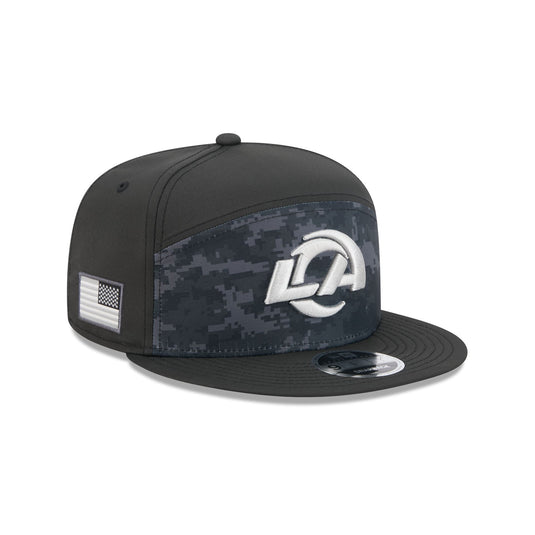 Los Angeles Rams 2026 Salute to Service Split Panel 9FIFTY Snapback Hat