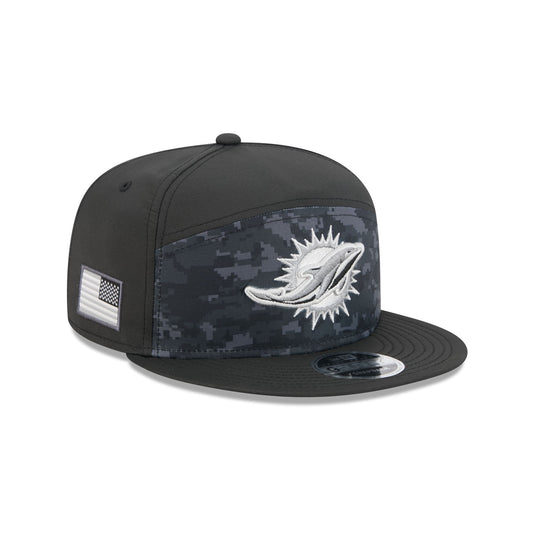 Miami Dolphins 2026 Salute to Service Split Panel 9FIFTY Snapback Hat