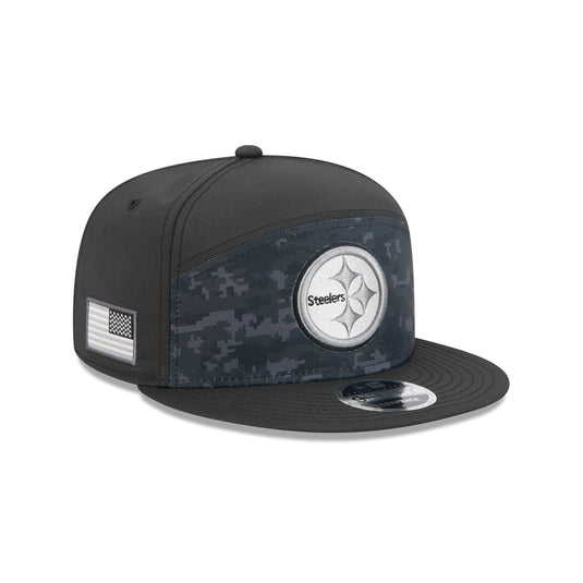 Pittsburgh Steelers 2026 Salute to Service Split Panel 9FIFTY Snapback Hat