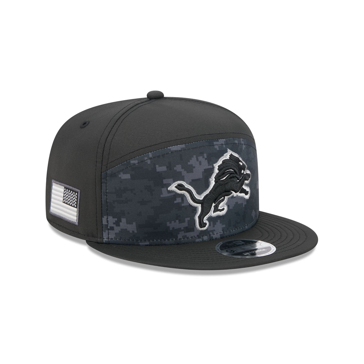 Detroit Lions 2026 Salute to Service Split Panel 9FIFTY Snapback Hat