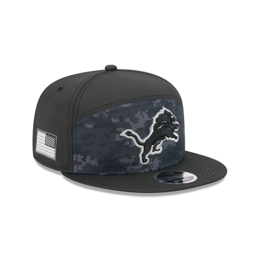 Detroit Lions 2026 Salute to Service Split Panel 9FIFTY Snapback Hat