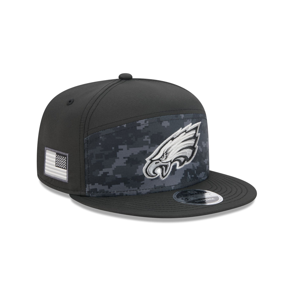 Philadelphia Eagles 2026 Salute to Service Split Panel 9FIFTY Snapback Hat