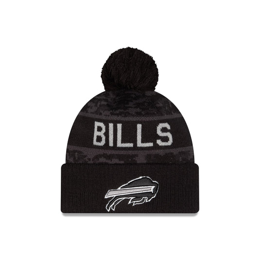 Buffalo Bills 2026 Salute to Service Kids Pom Knit Hat